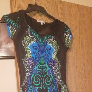 Printed fitted dress